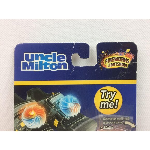Uncle Milton Shoe Fireworks Flashing Lights Lightshow Kids Summer Style Red Blue - Picture 4 of 6